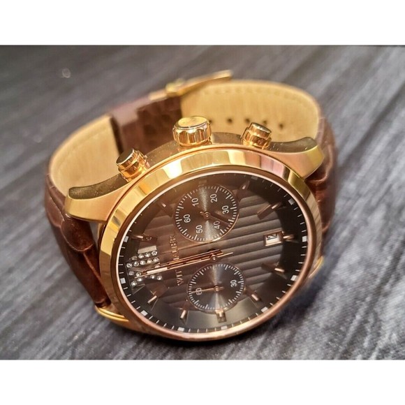 Wittnauer Men's Quartz Chronograph Rose Gold LUXURY Watch Rare WN1016 - Picture 7 of 16